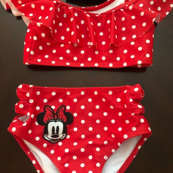 Disney Other - DISNEY MINNIE MOUSE 3 PIECE SWIMWEAR WORN ONCE